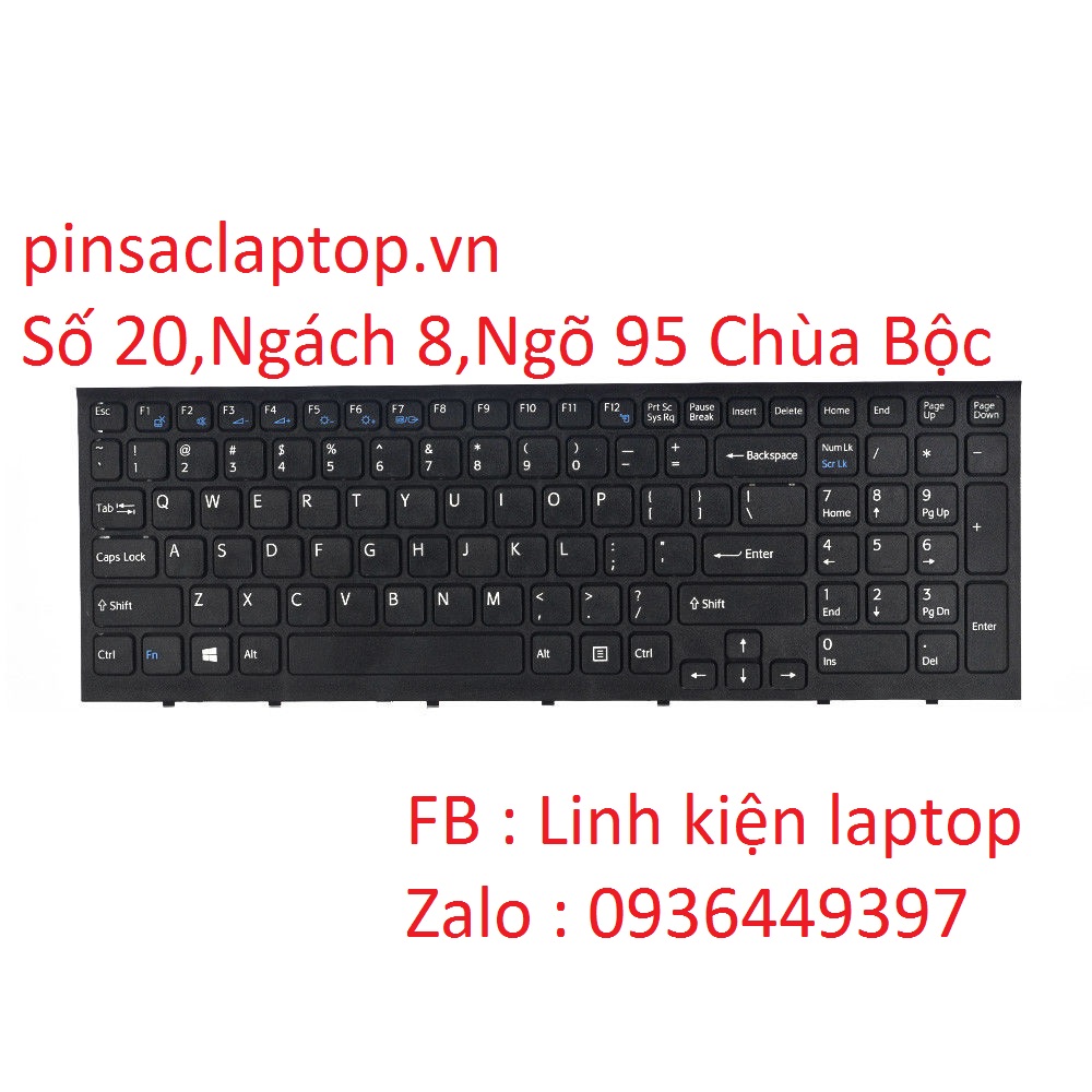 B N Ph M Keyboard Laptop Sony Vaio Pcg W